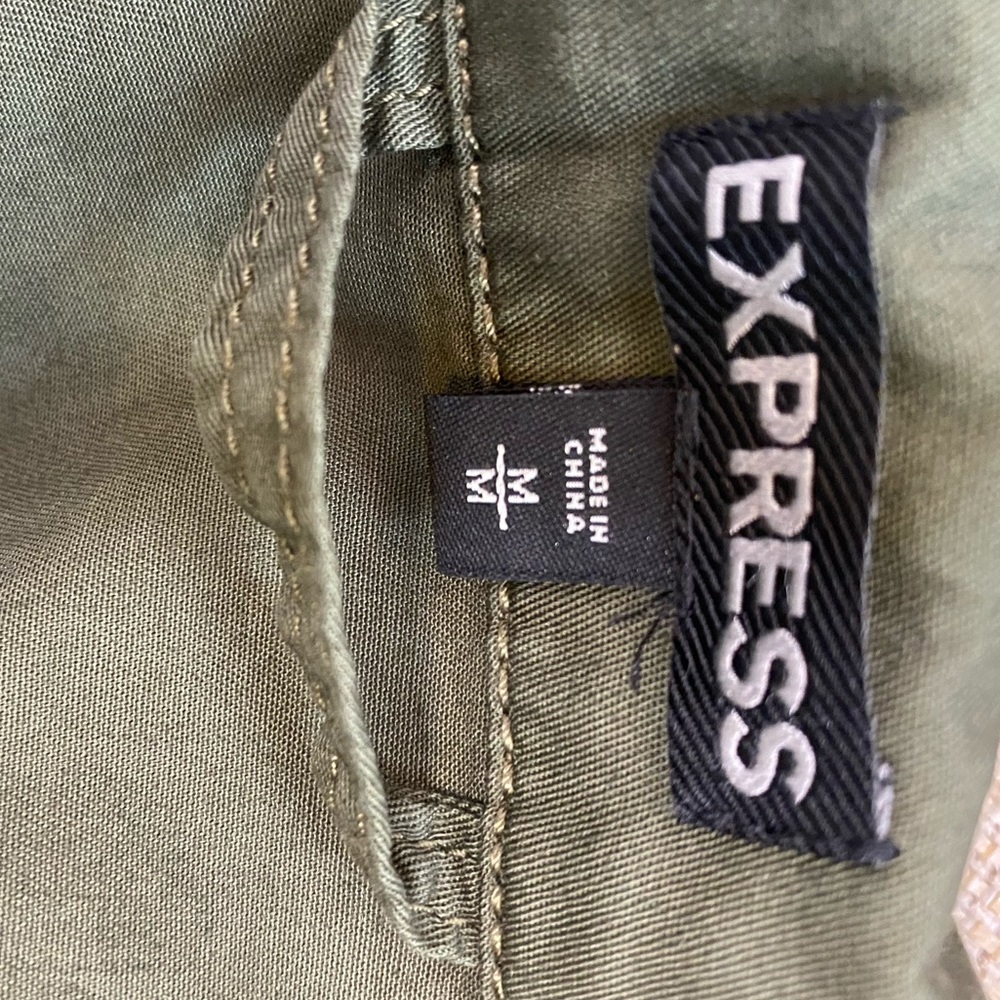 Express green military utility jacket medium - Picture 6 of 6